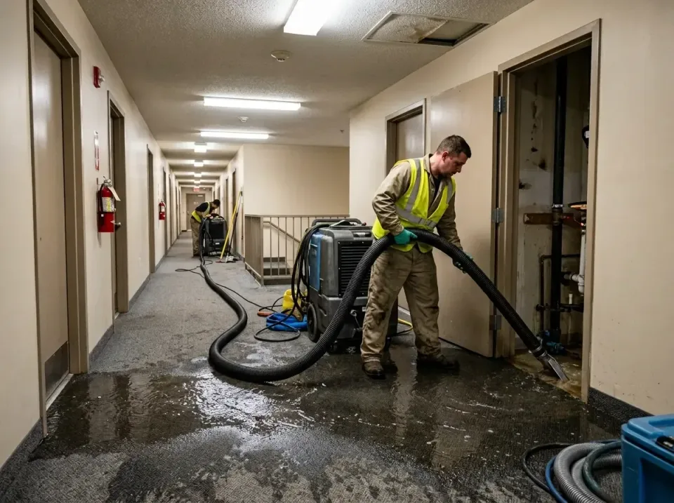 multi-unit-apartment-hallway-f-005 — frequently asked questions, Emergency Burst Pipe Water Extraction & Removal in Iowa Fal…